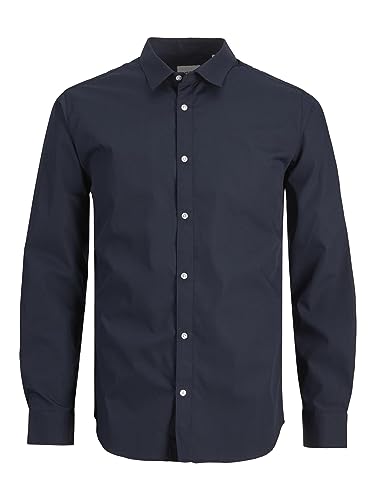 JACK&JONES JUNIOR JJJOE Shirt LS TC SN MNI, Camisa Niños, Navy Blazer,