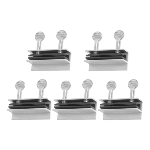 JISADER 5 Pieces Window Limite Window Stopper Wedge Adjustable Theftproof Easy to Install Window Lock Door Lock Stopper for Bedroom, 24x24x60mm