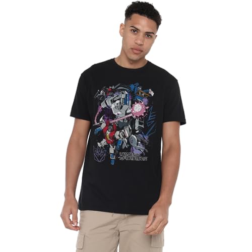Transformers T-Shirt Unisexe Transformers Generations Decepticons Peace Through Tyranny Attack - Noir, Noir, M