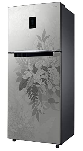 Image of Samsung 301L 2 Star Inverter Frost-Free Convertible 5 In 1 Double Door Refrigerator Appliance (RT34C4522QB /HL,Bouquet Silver)