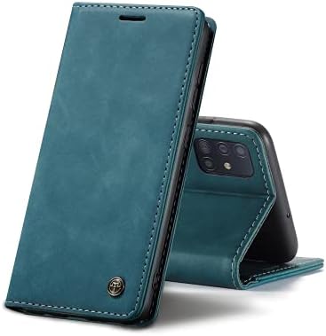 Chocoyi Leather Flip Wallet Phone Case Cover for Huawei P30 Pro, Magnetic Closure Case Cover with Stand function and Card Slots.-Blue