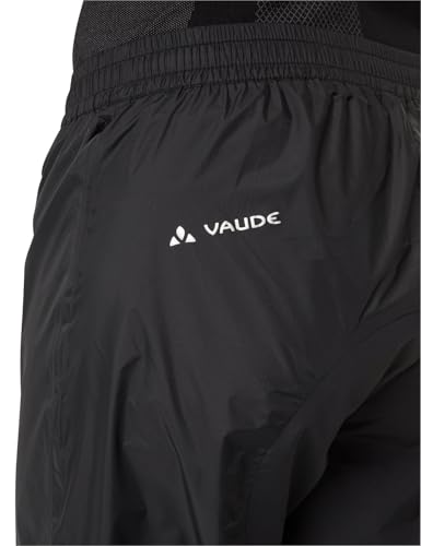 VAUDE Herren Men's Drop Pants Ii Regenhose, Black Uni, XL