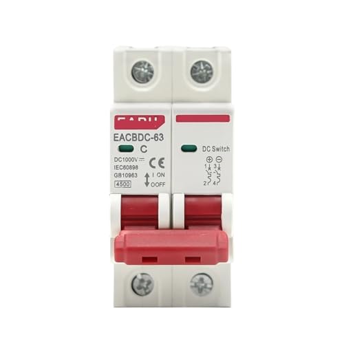 Disjoncteur solaire 1000V DC pour sécuriser l'électricité de votre maison autonome