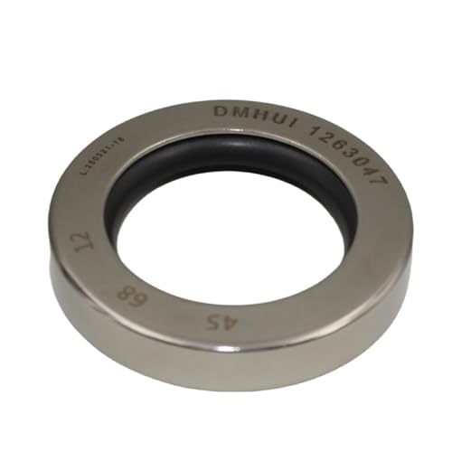 Shaft Seals Oil Seal 45 x 68 x 12 mm B2PT PTFE Single Lip, Stainless Steel High-Pressure Hydraulic Seals, for Industrial Pumps, Screw Air Compressor Rotary Shaft 45-68-12/155