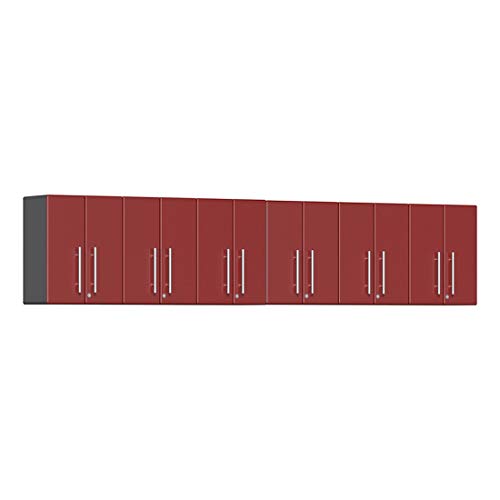 Ulti-Mate UG28060R 6-Piece Garage Wall Cabinet Kit in Ruby Red Metallic Grey