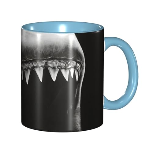 ���Ɣ��̃T�� �}�O�J�b�v �R�[�q�[�J�b�v �ϔM�}�O �ۉ� �ϗ� 330ml ���H�J�b�v �e�B�[�J�b�v ������� �傫�� �~���N�R�b�v ���� Sky Blue �ƒ�p ���蕨