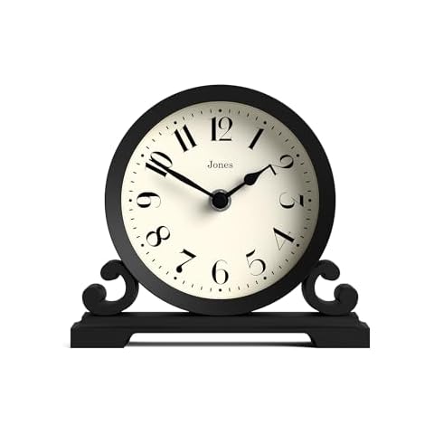 Jones Clocks Saloon Mantel Clock - Black Cover