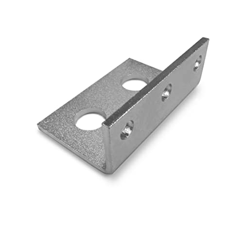 Image of MB12 Mounting Bracket for 3 /4 inch JIC #12 Bulkhead Hydraulic Coupler - 27mm Inner Diameter, Heavy-Duty Steel Mount - Fits TL25, Made in USA, for Industrial & Hydraulic Use