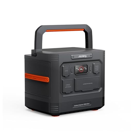 Jackery Explorer 1500 Ultra Portable Power Station, 1536Wh LiFePO4 Battery, 1800W AC (3600W Peak), IP65 Waterproof, 1.5H Fast Recharge, Solar Generator for Camping, RV & Backup