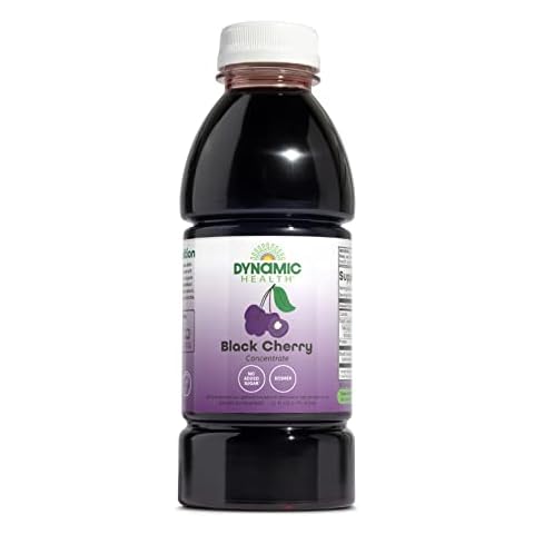 Dynamic Health 100% Pure Black Cherry Juice Concentrate, No Additives, Antioxidant Supplement, Urinary Tract & Joint Support, 16 Fl oz Cover