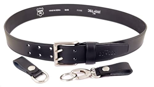 JEO-TEC Leather Bushcraft Belt Kit Set with 5 accessories for hiking camping fishing and outdoor activities - Belt for Men Handmade in Spain3