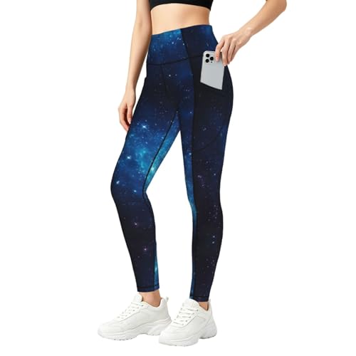 Pantalones de yoga de galaxia para entrenar en el gimnasio y aire libre