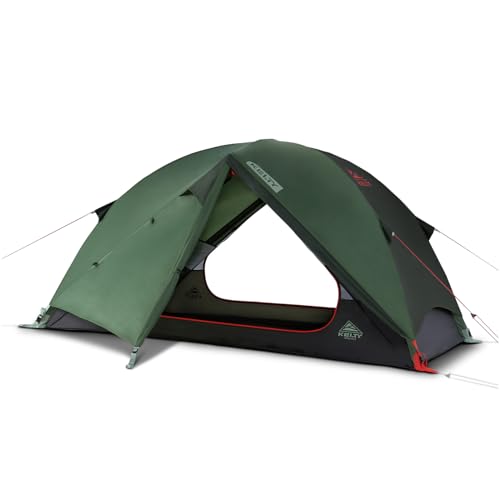 Kelty Wireless Freestanding Camping Tent, 2-8 Person Size, Huge Interior and Peak Height, Fast to Pitch, Color Coded Setup (2P / Dill/Black Forest)