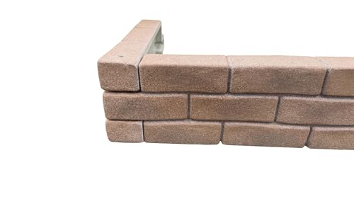 Jardinière surélevée aspect brique en polyuréthane haute densité durable