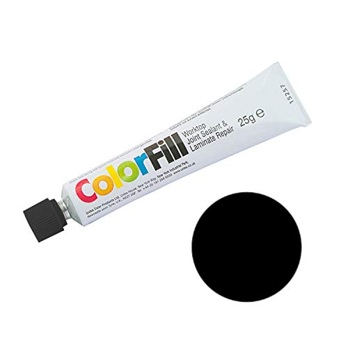 Unika Colorfill Laminate Worktop Joint Sealer Compound Repair Sealant (Cf030 Diamond Black)