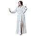 Toamen Vestaglia Lunga Donna in Pile con Cintura, Accappatoio da Donna in Morbido Pile, Spugna Pigiama Flanella Invernale per Casa Spa Hotel(Bianca,XL)