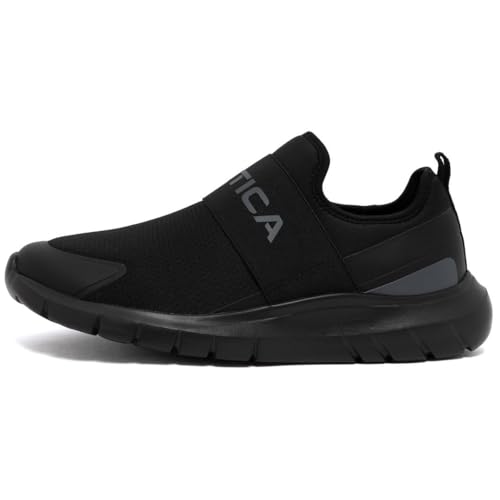 Image of Nautica Men's Slip-On Sneakers - Casual Fashion Shoes for Walking, in Medium & Wide Widths