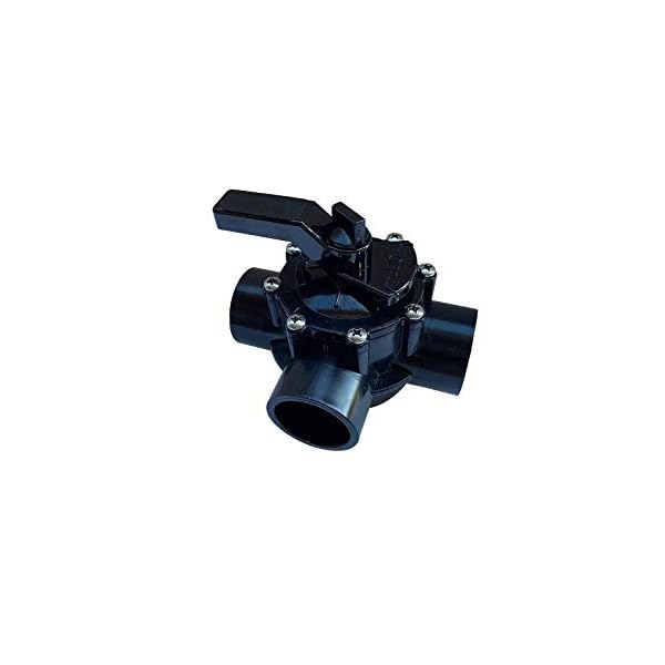 FibroPool Swimming Pool Diverter Valve 1 1/2 Inch 3 Way Positive