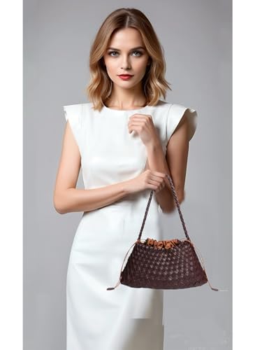 Women's Woven Tote Bag Fashion Woven Leather Purse and Handbag Daily Travel Travel Shoulder Bag2