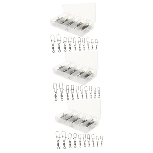 Émerillons de pêche pour carnassier agrafes robustes TOYANDONA pour mer et eau douce