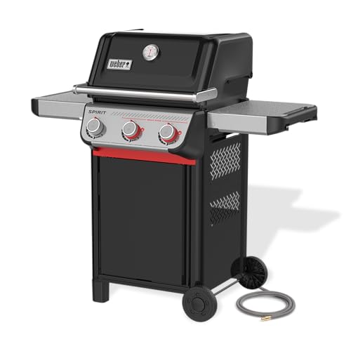 Image of Weber Spirit E-325 Gas Grill, Outdoor Cooking, Natural Gas Grill, Black