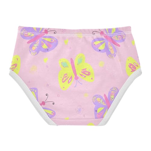 Cartoon Toddler Underwear Floral 2t Cotton Panties for Girl Colorful Purple Yellow Butterflies Pink Briefs Underpants2