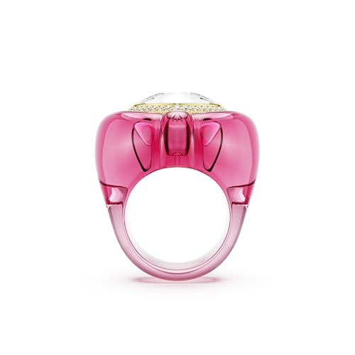 Miniatura 3 de Swarovski Dulcis Colección anillo cocktail, talla corazón, pavé, corazón, rosa
