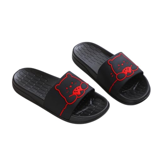 Pillow Slippers,Shower Sandals for Women Men,Slide Sandal Slippers with Cute Bear, Non-slip Slippers, Cloud Slippers