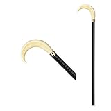  BancarellaOnLine bastones para caminar madera para mayores mujer hombre muletas decorado artesanal
