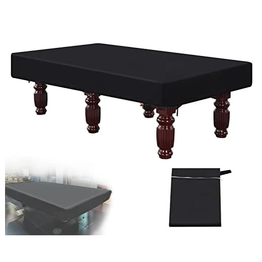7/8/9 Foot Billiard Pool Table Cover, Pool Table Cover, Waterproof&Tearproof Cover for Pool Table with Storage Bag, Indoor Outdoor All Season Sun Rain Snow Dust Protection Snooker Table Covers (7ft)