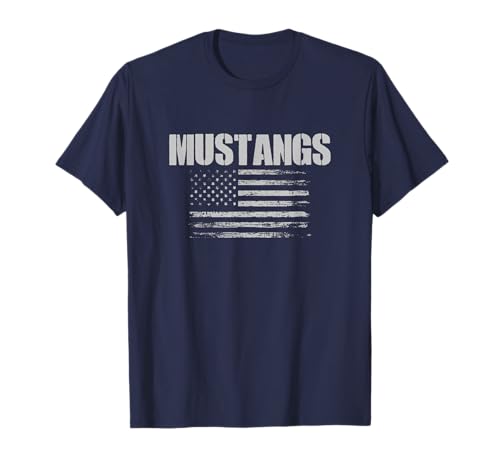 Marriotts Ridge Mustangs USA Flag Pride T-Shirt