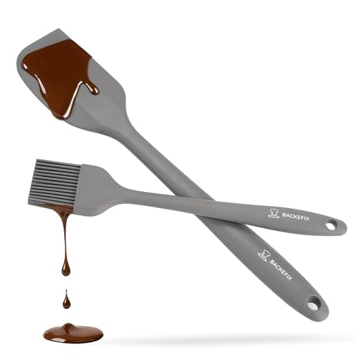 iNeibo Backpinsel Silikon Silikonpinsel Küche Küchenpinsel Grillpinsel Kochpinsel Marinierpinsel Silicon Brush Für Lebensmittel Hitzebeständig Und Spülmaschinenfest 4er-Set 10 Backefix Silikon Teigschaber & Backpinsel hochwertige Backutensilien - Teigspachtel 28cm & Küchenpinsel 22cm mit Edelstahlkern