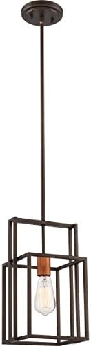 Lake - 1 Light Mini Pendant - Bronze with Copper Accents Finish - Set of 1