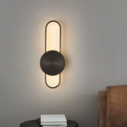 Applique murale LED en cuivre pur laiton chic pour éclairage d'escalier