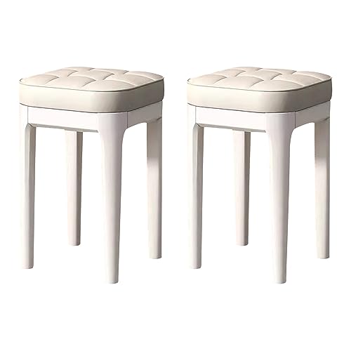 Chaise de salle à manger rembourrée LiChA en cuir PU et pieds bois noble