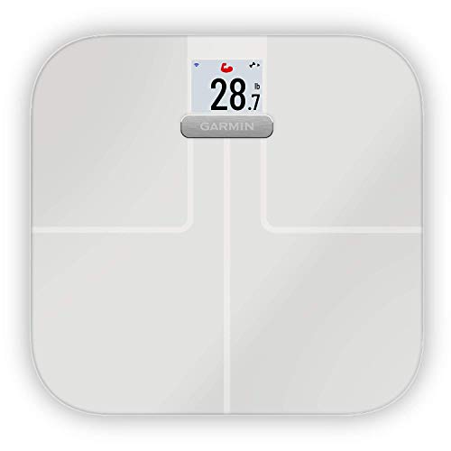 Garmin Index S2 Smart Waage – misst das Gewicht, Gewichtstrend, Körperfettanteil, Muskelmasse, BMI. Mit...