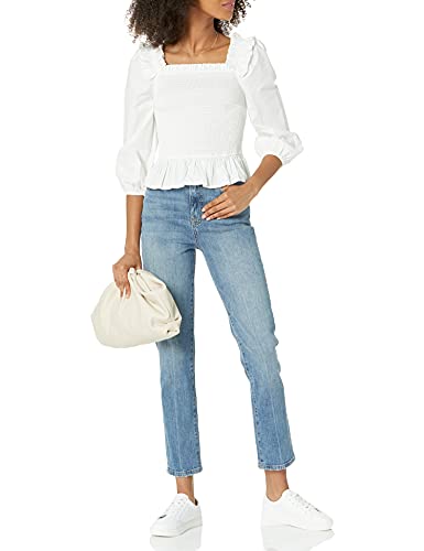 The Drop Women's Marisol Long-Sleeve Ruffle Smocked Top - Image 4