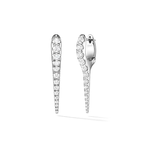 Boucles d'Oreilles Serpent en Argent 925 et Zirconium pour Femme