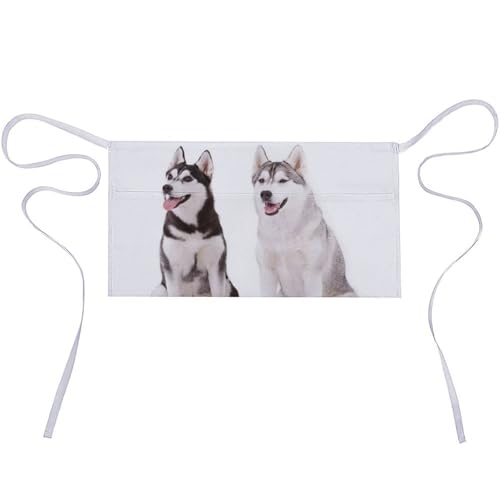 Tablier court imperméable Husky Dogs en tissu Oxford durable de qualité supérieure