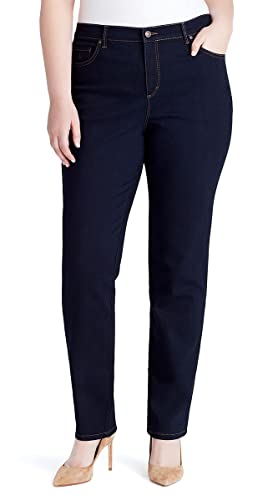 Gloria Vanderbilt Women's Classic Amanda High Rise Tapered Jean for Women - Rinse Noir 6 Short