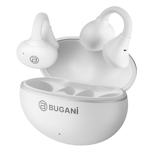 BUGANI écouteurs oreille ouverte sans fil blanc
