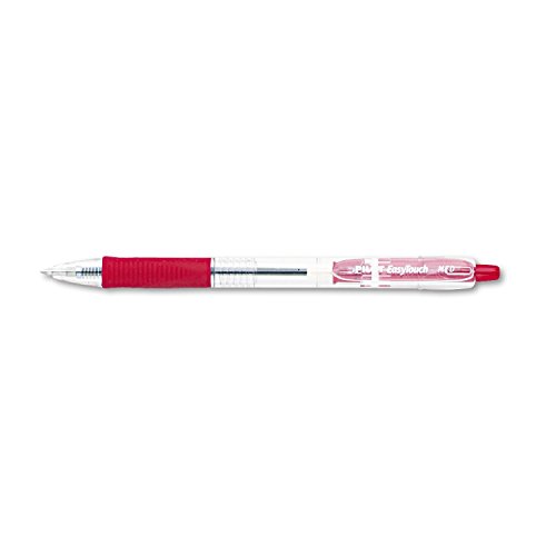 Pilot EasyTouch Refillable & Retractable Ballpoint Pens, Medium Point, Red Ink, 12-Pack (32222)