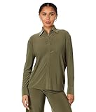 Norma Kamali NK Shirt w/Collar Stand Military SM (Women's 4)