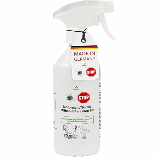 BIODELTA Milbenspray Hühner & Geflügel 1L - Anti Milbenmittel gegen Milben und Parasiten - Hühner Milben Stop -Geflügel Milbenmittel - vorbeugend & bei akutem Befall (1L)