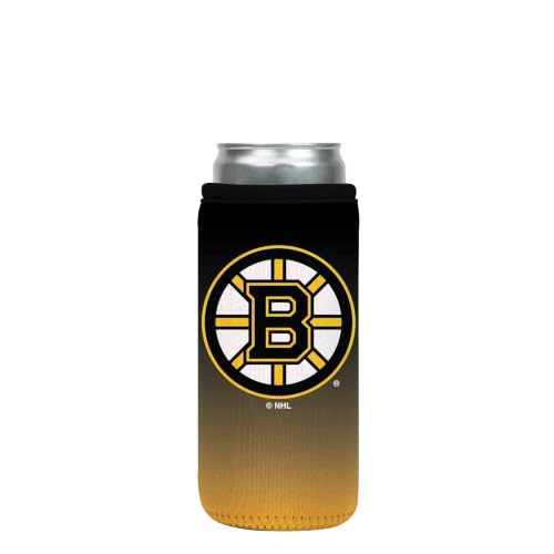 Sok It CanSok NHL Hockey Sleeve for Beer & Soda Insulated Neoprene Cover (Boston Bruins, 12oz Slim Can Sleeve)