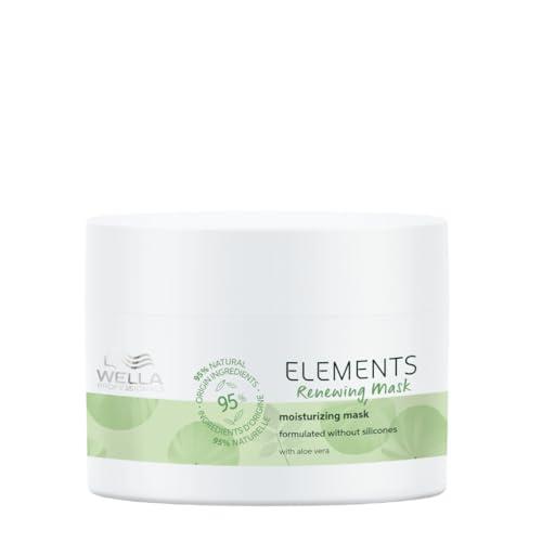 Wella Professionals Elements Renewing Hair Mask | Sulfate, Silicone & Paraben-Free | 150 ml | For Shiny, Frizz-Free Hair | With Aloe Vera, Vitamin E |