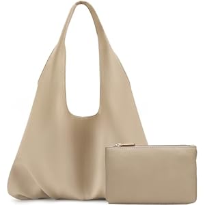 NIUEIMEE ZHOU Slouchy Hobo Bags for Women Retro Vegan Leather Shoulder Handbags with Coin Purse