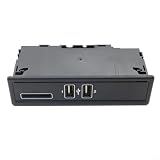 EXTRWORY Port de charge USB et module de fente pour carte SD 2138200401 pour Mercedes Benz Classe C Classe E CLS Système multimédia Noir ABS Direct Fit Console centrale Mise à niveau