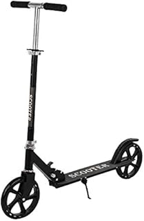 Electric Moped Adults Legal Adult Scooter Kit Aluminum Stunt Kick Tips Two Wheel Extreme Scooter, Scooter for Adults and Teenagers, Folding Kick Scooter with Ramps Scooters Kids (Black, 2)