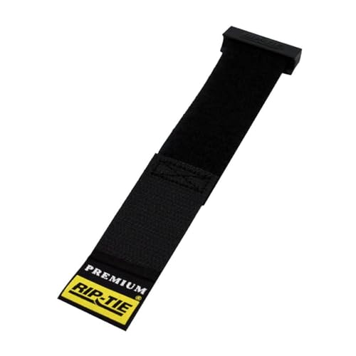 RIP-TIE 1 x 6.5 Rip-Lock CableWrap Cable Tie Perfect for Heavy Duty Cables 10 Pack Black
